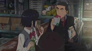 boy and girl on couch with soda — Your Name