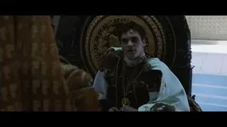 young man in robe sitting on throne — Gladiator