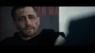 man with beard eyes closed somber expression — Southpaw