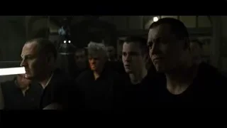 bald men in black t-shirts in arched room — Fight Club