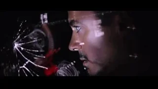 man looking at futuristic device screen — Iron Man