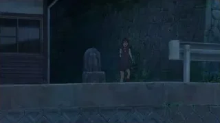 young girl standing by stone wall — Your Name
