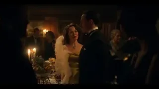 man and woman in formal attire conversing — Peaky Blinders