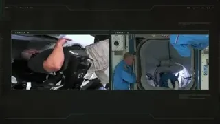 person in jumpsuit working on spacecraft — Elon Musk: Return to Space