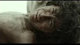 Man in distress screaming — Life of Pi