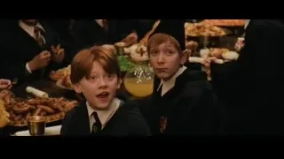 two boys dressed as Harry Potter eating — Harry Potter and the Philosophers Stone