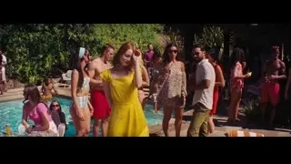 group of people at swimming pool — La La Land