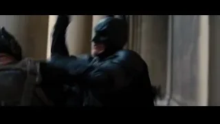 Batman and Bane confronting — Batman: The Dark Knight Rises