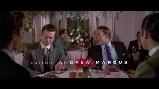 men dining in formal restaurant — American Psycho