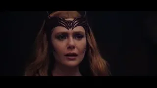 woman's face with black mask and closed eyes — Doctor Strange 2