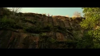Two young men on mountain top view — Hacksaw Ridge
