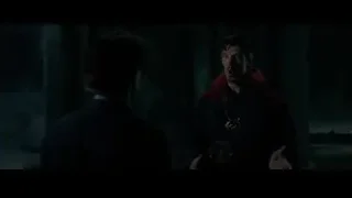 man in red cloak speaking to another man — Spiderman: No Way Home