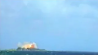 large explosion in the ocean — Elon Musk: Return to Space