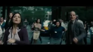Large explosion in city with smoke — Superman: Man of Steel