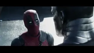 Deadpool close-up red black suit — Deadpool