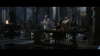 people in medieval attire around table — Gladiator