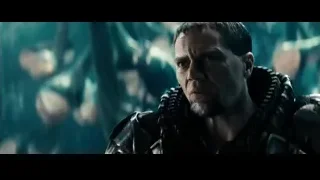 Man in futuristic leather jacket looking serious — Superman: Man of Steel