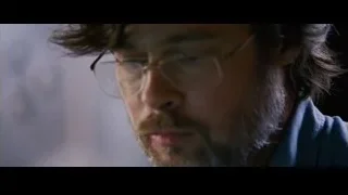 man with serious expression speaking — The Big Short