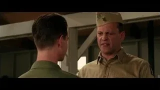 two men in military uniforms talking — Hacksaw Ridge