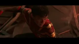 Man in red and gold metallic suit with cape — Spiderman: No Way Home
