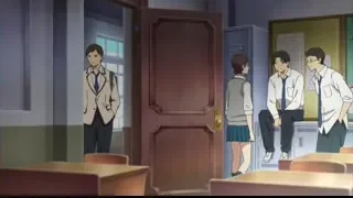 students in classroom by wooden door — I Want To Eat Your Pancreas