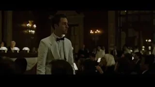 Man in white tuxedo in formal room — Fight Club
