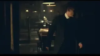 Man walking in dimly lit library — Peaky Blinders