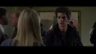 Young man and woman in hallway — The Amazing Spider Man