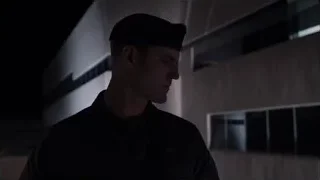 Person lying on back on tiled floor — The Avengers