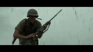 soldiers in trench during battle — Hacksaw Ridge