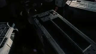 Futuristic spaceship in dark space — Interstellar