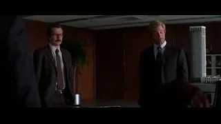 two men conversing in office — Batman: The Dark Knight