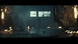 Cars on fire in garage — John Wick