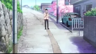 people walking on city sidewalk with cherry blossoms — I Want To Eat Your Pancreas