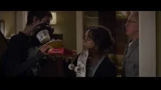 young man with gas mask holding tray in room — The Amazing Spider Man