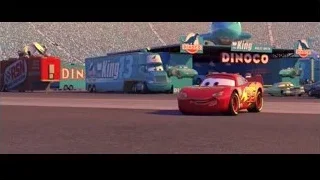 Lightning McQueen driving on race track — Cars