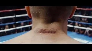 boxer in ring with neck wound — Southpaw