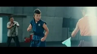 men engaged in martial arts fight — The Karate Kid