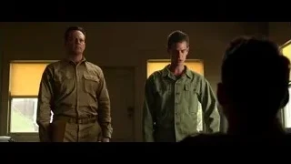 Two men in military uniforms in room — Hacksaw Ridge
