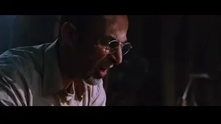 Close-up of man in dimly lit room — Iron Man