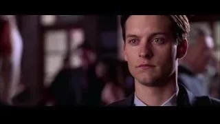 Young man in suit with serious expression — Spider Man 2