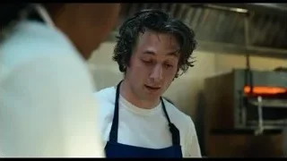 Man in kitchen looking at woman — The Bear