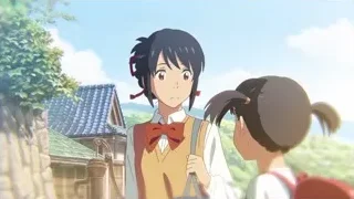 Two young girls by stone wall looking surprised — Your Name