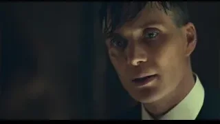 Close-up of man's serious face — Peaky Blinders