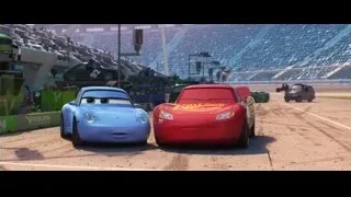 Lightning McQueen driving on race track — Cars 3