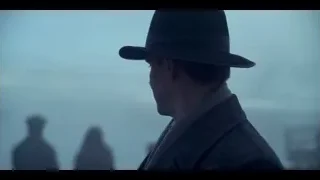 man in hat pointing in fog — Peaky Blinders