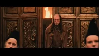 cat sitting before intricately carved door — Harry Potter and the Philosophers Stone