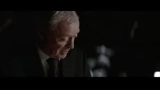 elderly man with closed eyes in dark — Batman