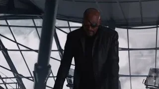 bald man in futuristic space — The Avengers