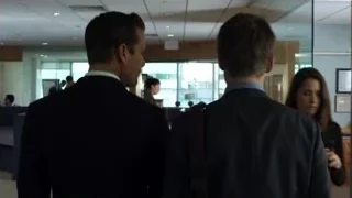 men in suits talking in meeting room — Suits